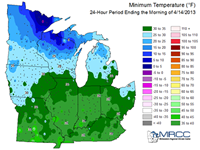 Climate Map Of Midwest Region Mrcc Midwest Climate Watch - Maps And Images
