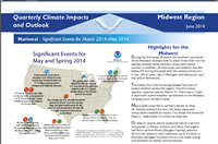Midwest Region Quarterly Climate Impacts and Outlook