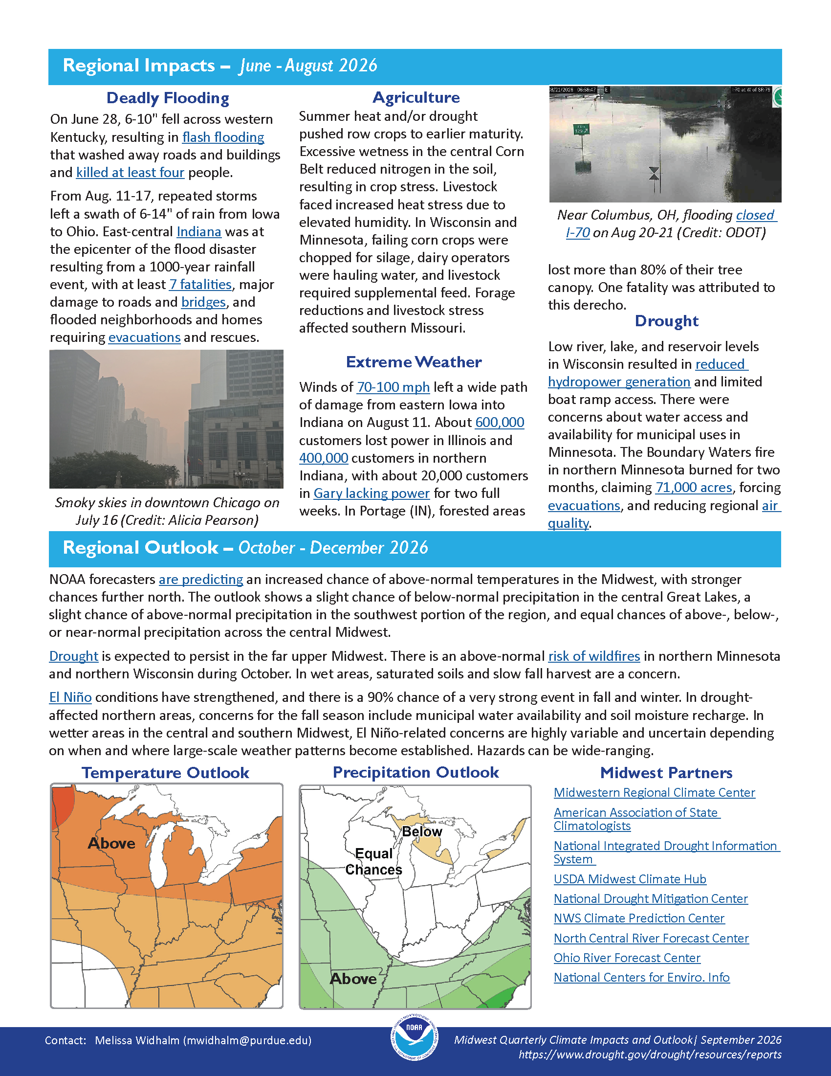 Preview image of page 2 of the Midwest Quarterly Report for June through August 2026.