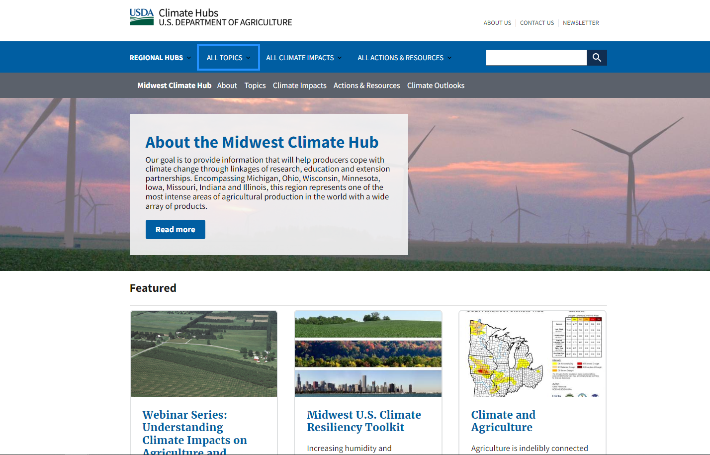 Midwest Climate Hub thumb