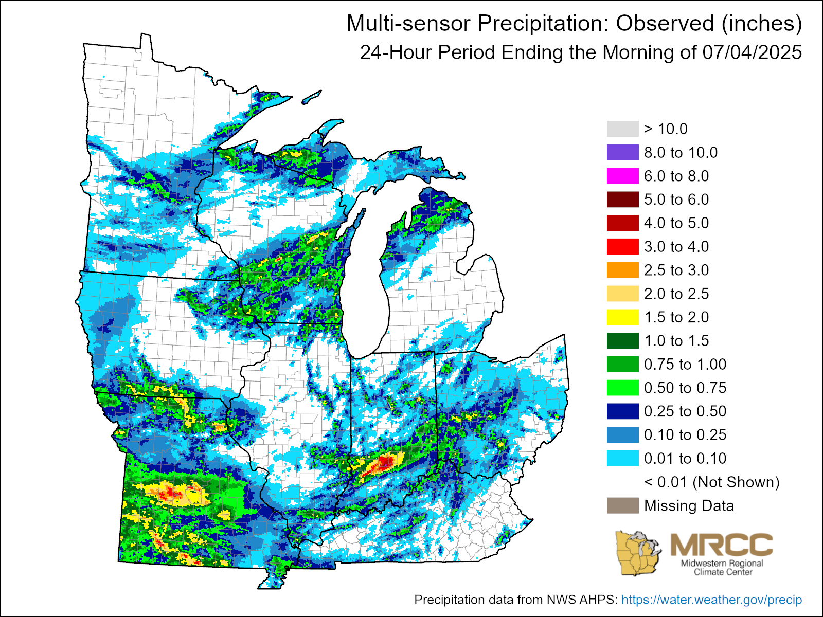 24 Hours Multi Sensor Precip