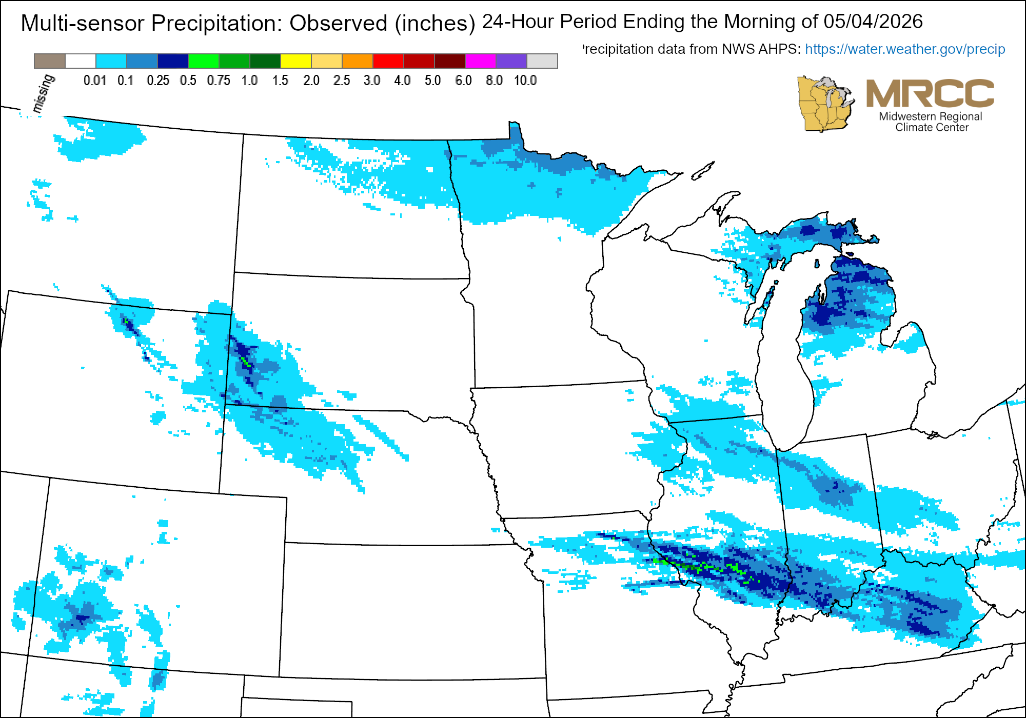 24 Hours Multi Sensor Precip