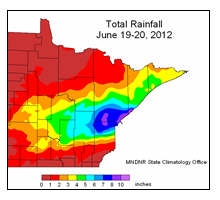 Minnesota Rainfall June 19-20