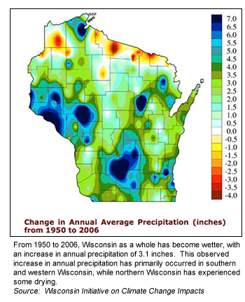 Wisconsin Precipitation Changes