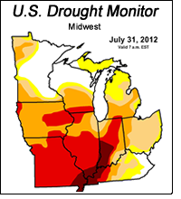 Midwest Drought Monitor July 31