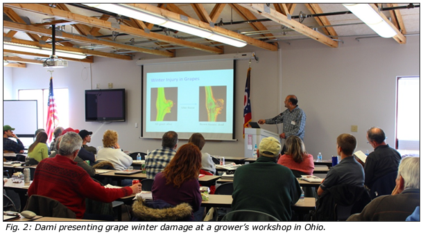 Fig. 2: Grape grower's workshop in Ohio