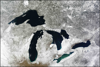 Great Lakes ice cover