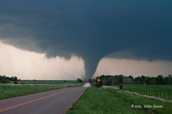 Tornado near Dacoma, OK in 2012 by V. Gensini