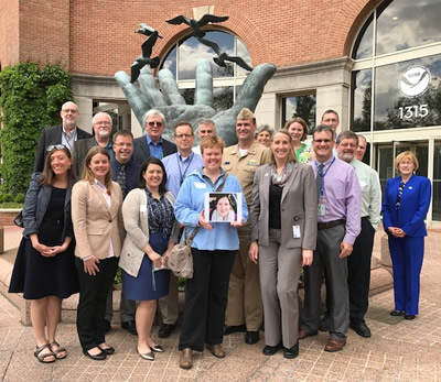 NOAA Great Lakes Regional Coordination Team photo at the annual meeting in Silver Spring, MD in 2017