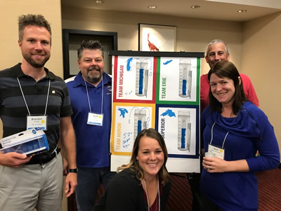 Winning team of the rain gauge trivia contest at the 2017 NWS Cliamte Services Workshop, co-sponsored by NOAA, the NOAA Great Lakes Regional Coordination Team, and the MRCC