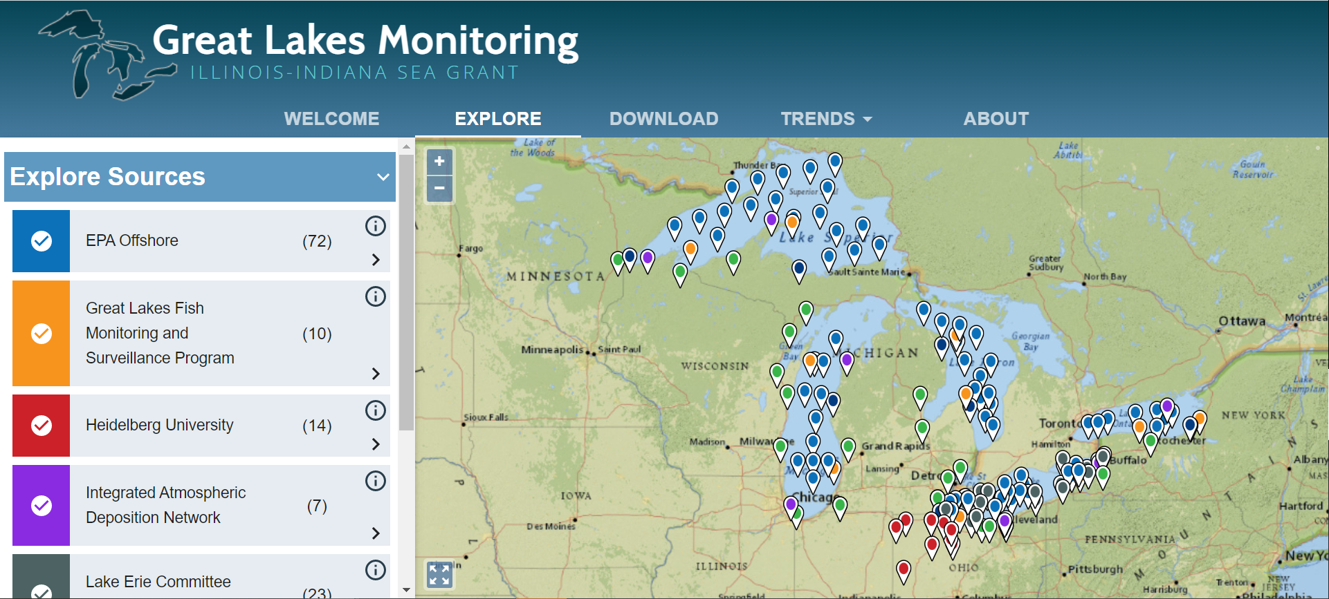 Great Lakes Monitoring by Illinois-Indiana Sea Grant