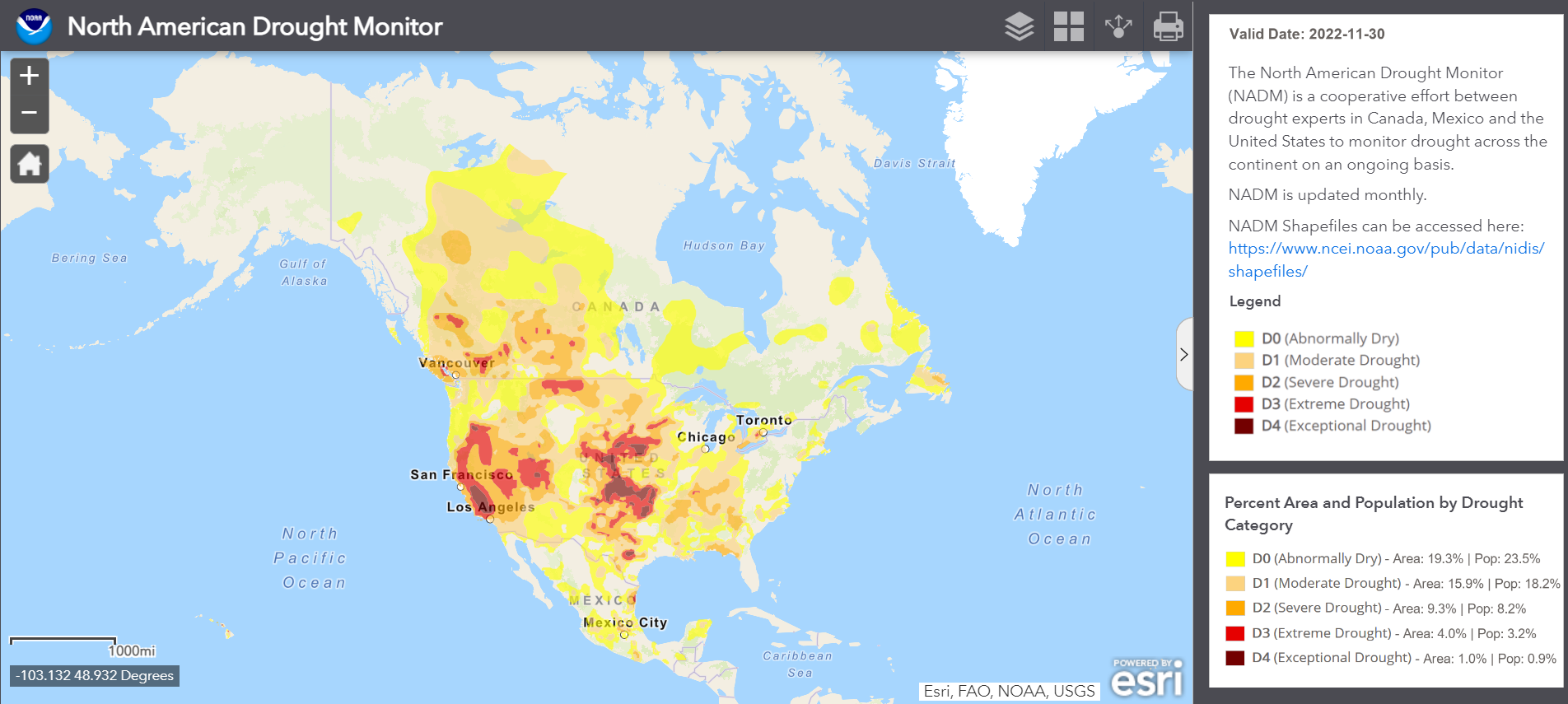 North American Drought Monitor