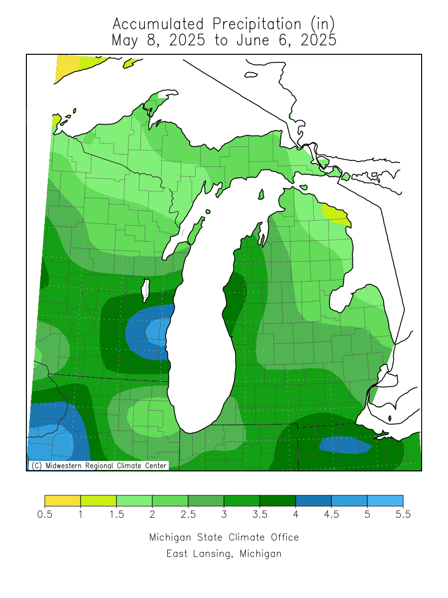 30 Day Precipitation Percent of Mean