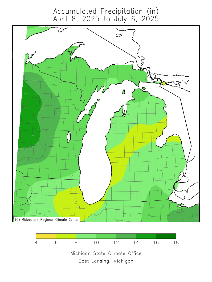 90 Day Precipitation Percent of Mean