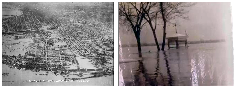 1937 flooding in Louisville, KY and Elizabethtown, IL