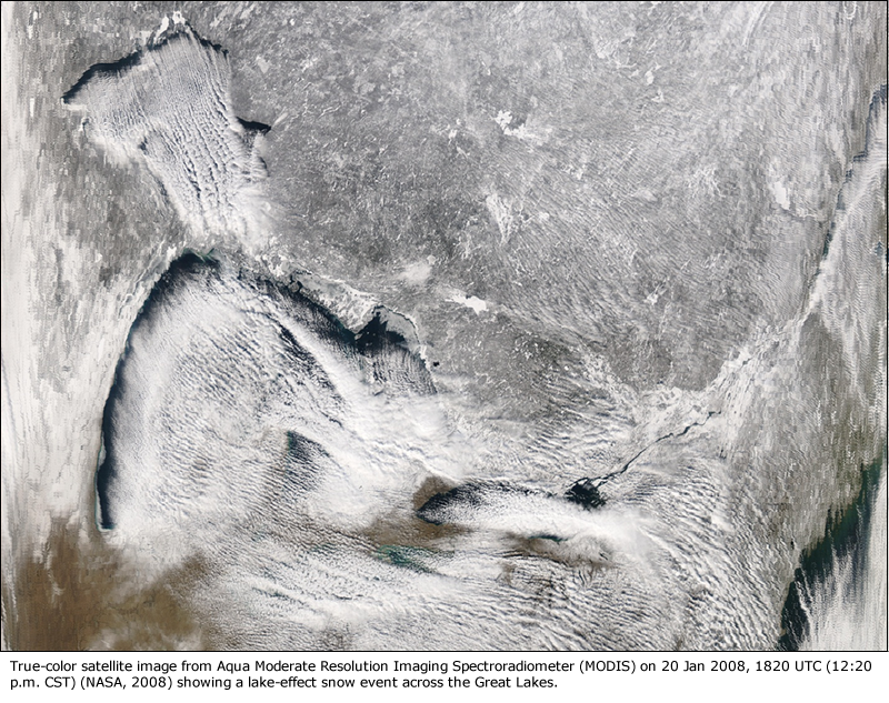 MODIS satellite image from 20-Jan-2008