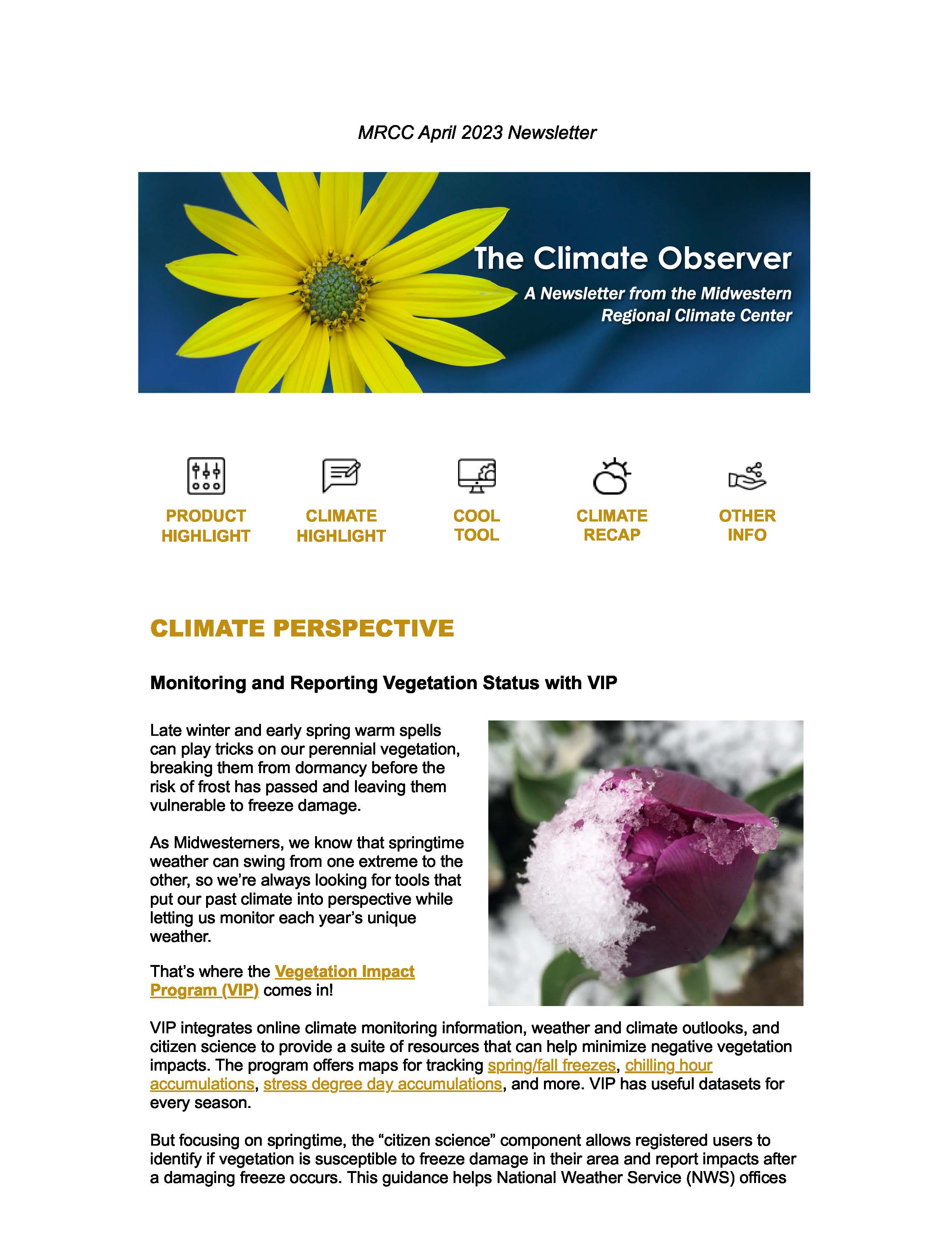 April 2023 "The Climate Observer"