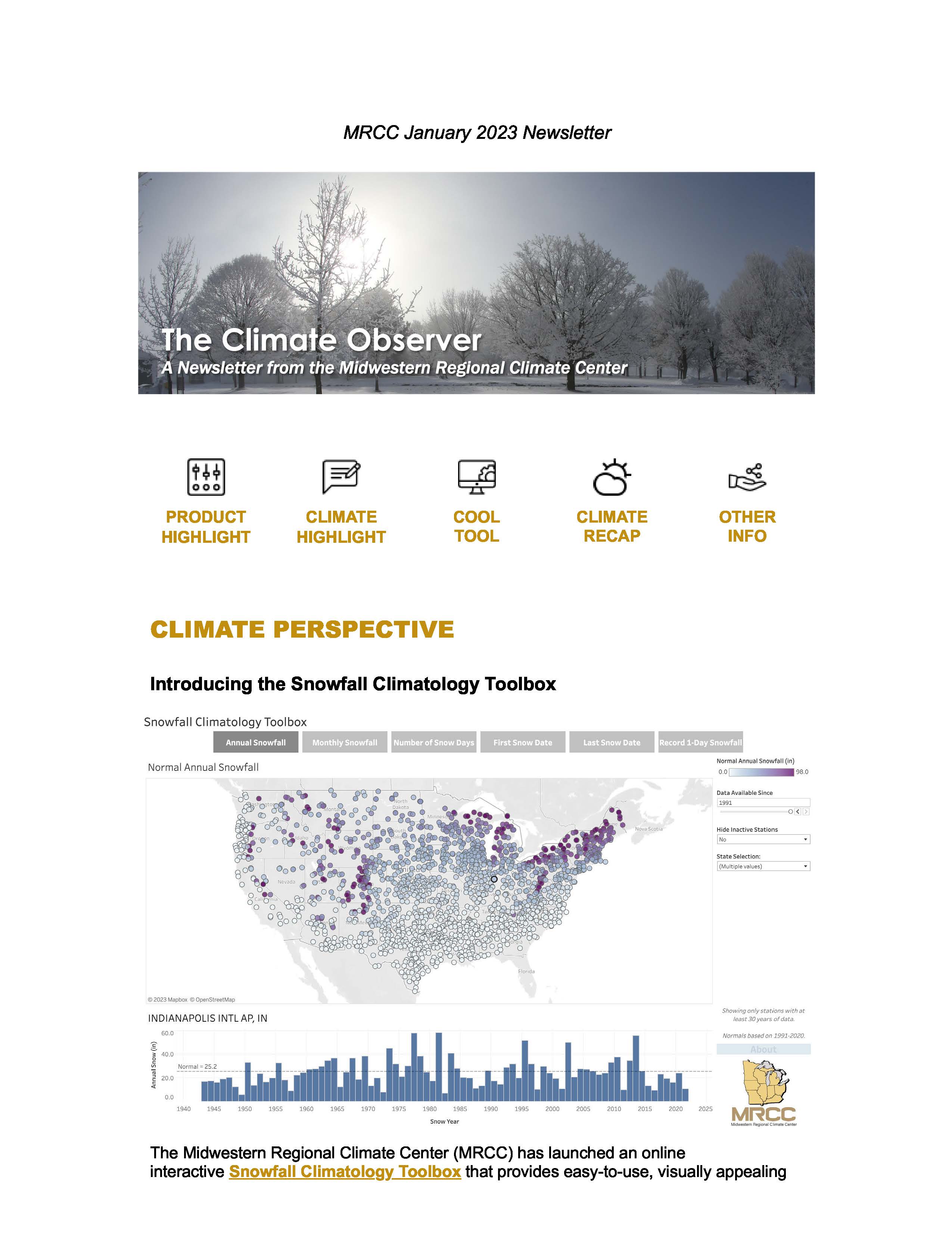 January 2023 "The Climate Observer"