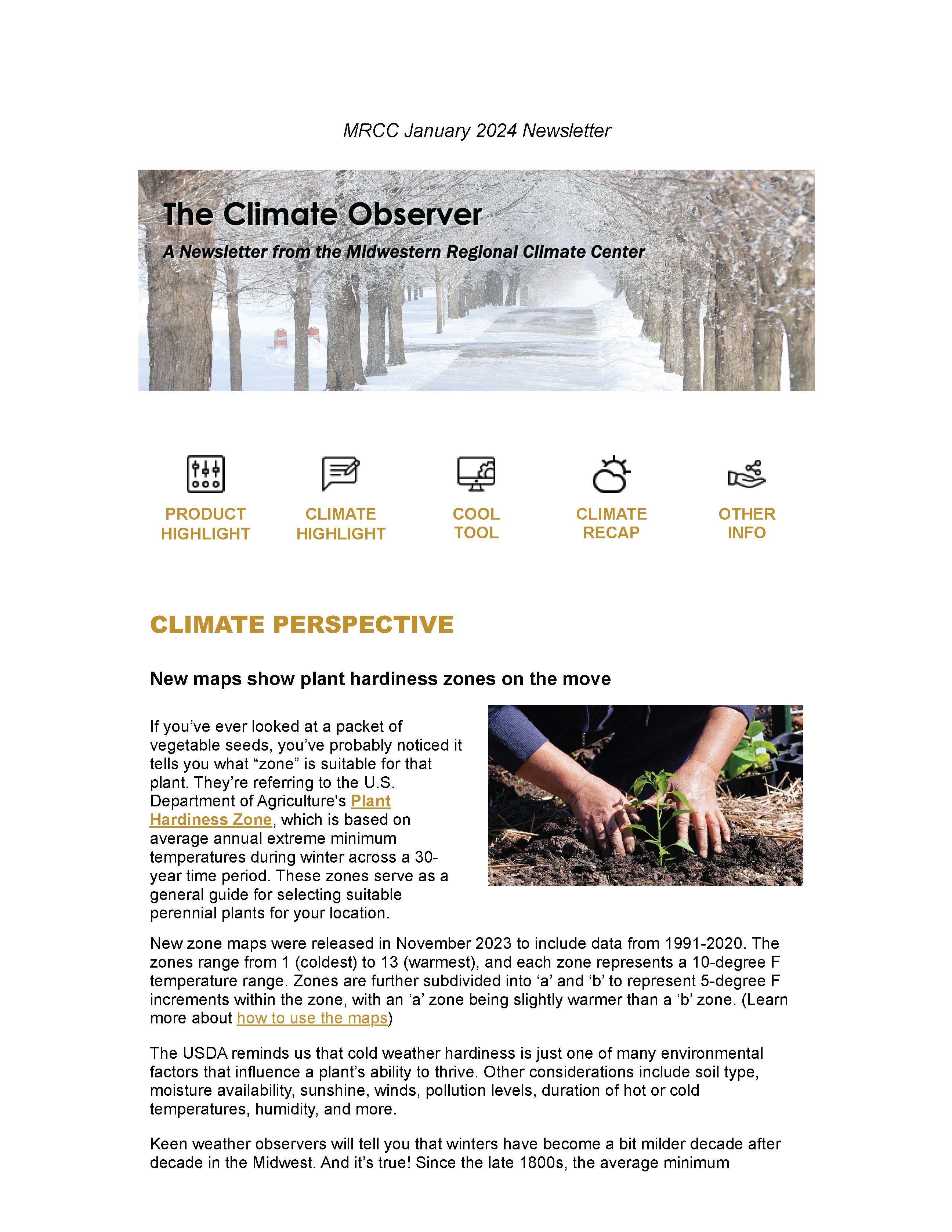 January 2024 "The Climate Observer"