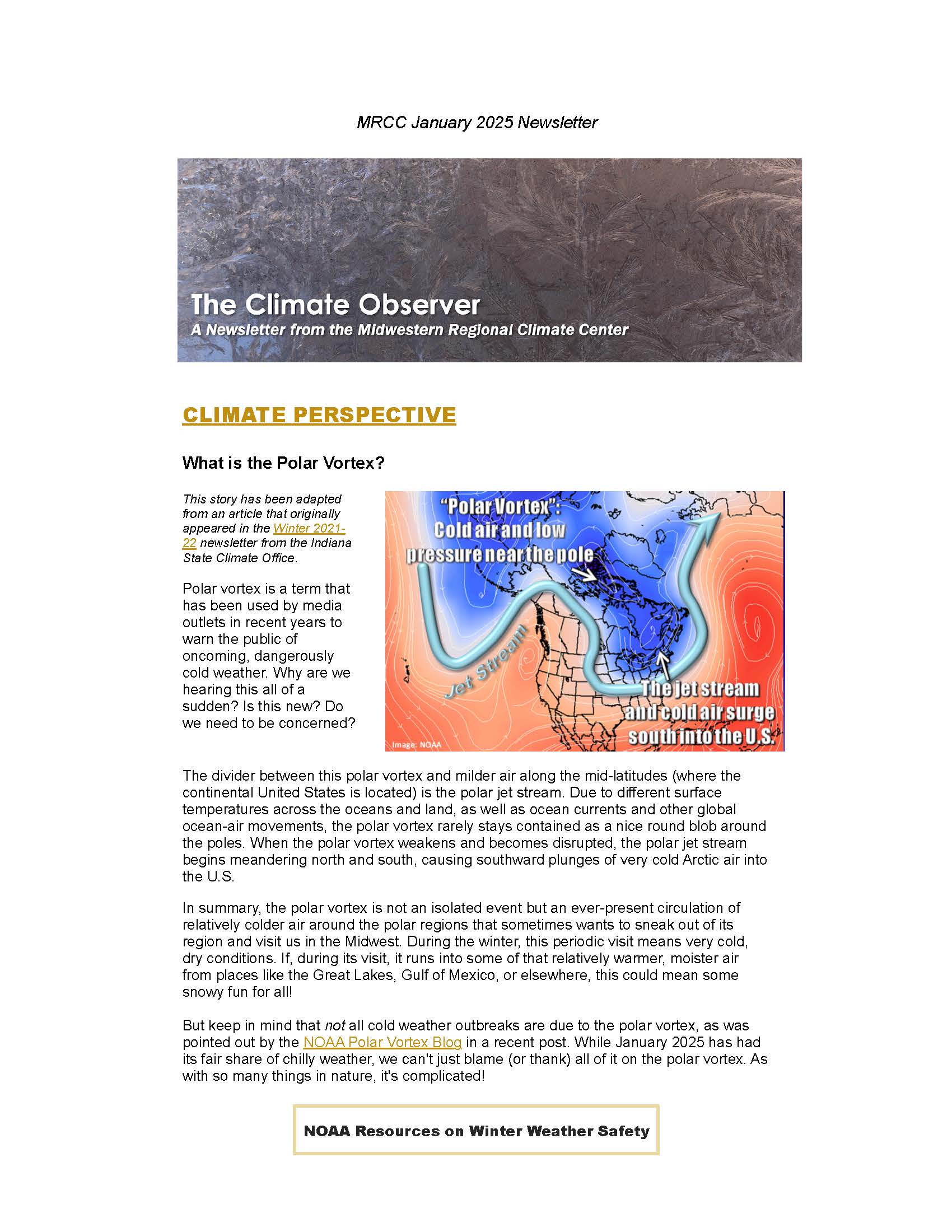 January 2025 "The Climate Observer"