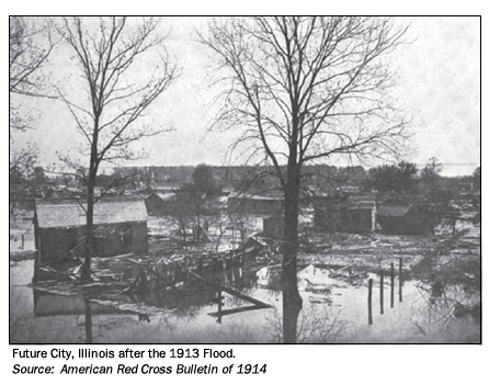 Future City, IL after the April 1913 Flood
