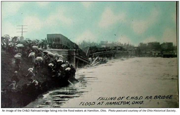 C.H. and D. Railroad bridge collapses